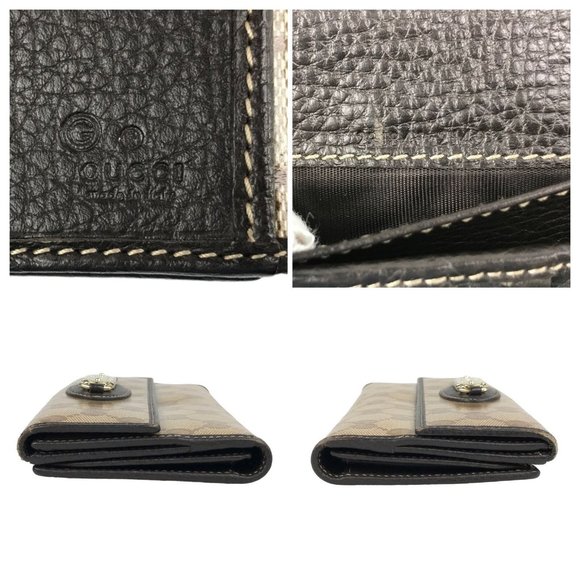 *** SOLD** Rare Gucci Wallet Long GG Brown PVC & dust bag - Picture 7 of 12